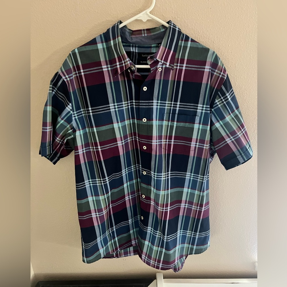 Van Heusen collared short sleeve shirt XL